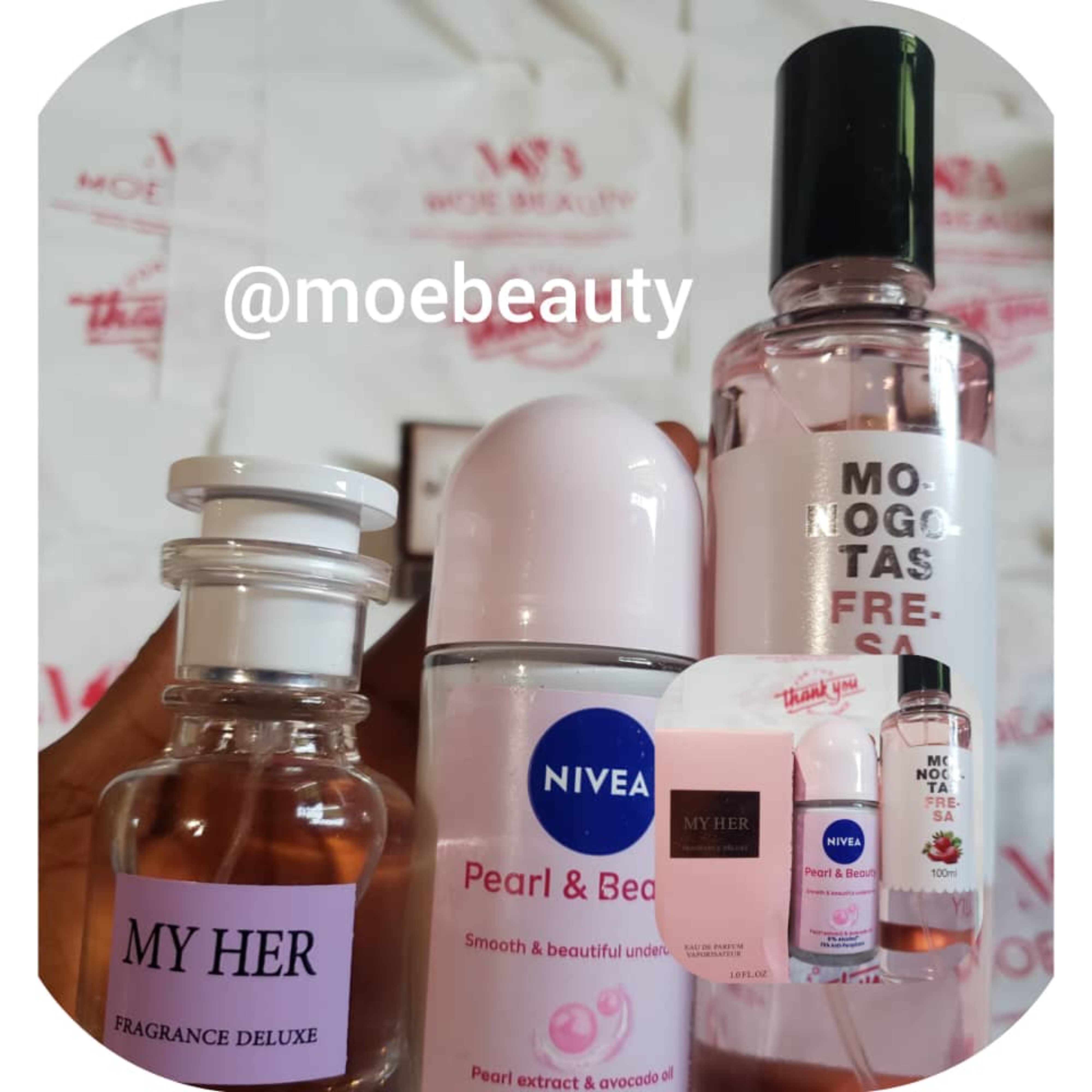 Moebeauty Combo (Perfume X Roll-on X Body Mist)